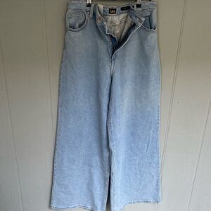 Lee Denim Wide Leg High Rise Slouch Jeans NWT Size 31